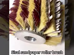 Custom Sisal Sandpaper And Sisal Roller Brush For Wood Polishing Machine