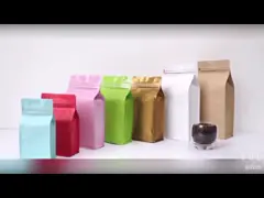 1кг 2кг стоять кофейные упаковочные пакеты с закрывающимся ципом video