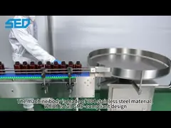 Máquina farmacéutica automática de la placa giratoria de Unscrambler de la botella de agua del equipo de la maquinaria video