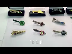 Застежки для галстуков на заказ, позолоченный сплав, антикварный персонализированный галстук video