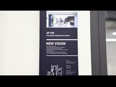 Aluminium Exterior Bi Fold Sliding Doors Foldable Glass Doors ISO Certification folding sliding patio doors video