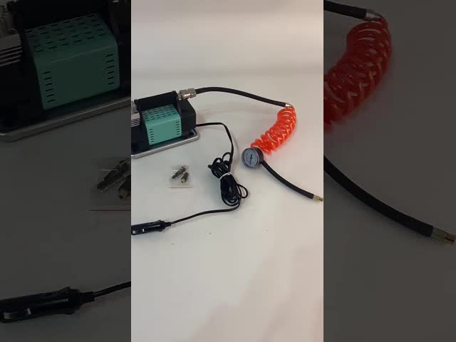 シングルシリンダー DC12V メタルポータブルカーエアコンプレッサー