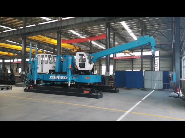 Гидравлический статический пилочный пресс для металлических конструкций Максимальная длина подъема 14 м JZSR15 видео