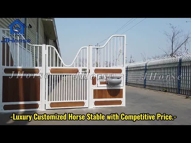 2.2m Height Box Stable European Horse Stalls Equestrian Doors Equine Fronts video
