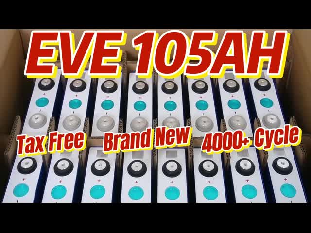 -Украинский класс А 105AH LiFePo4 батарея-16 штук Идеально подходит для тяжелых применений видео