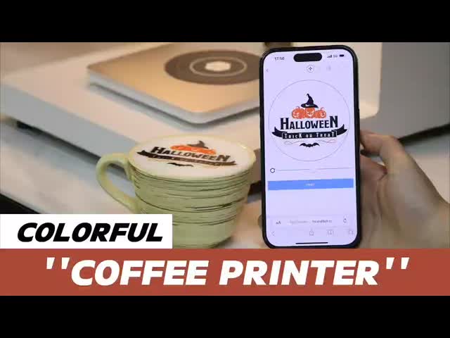 Подключение к Wi-Fi для 2021 года Кофейная печатная машина в кафе-баристах Кофе-магазине Хлеб пиво торт видео