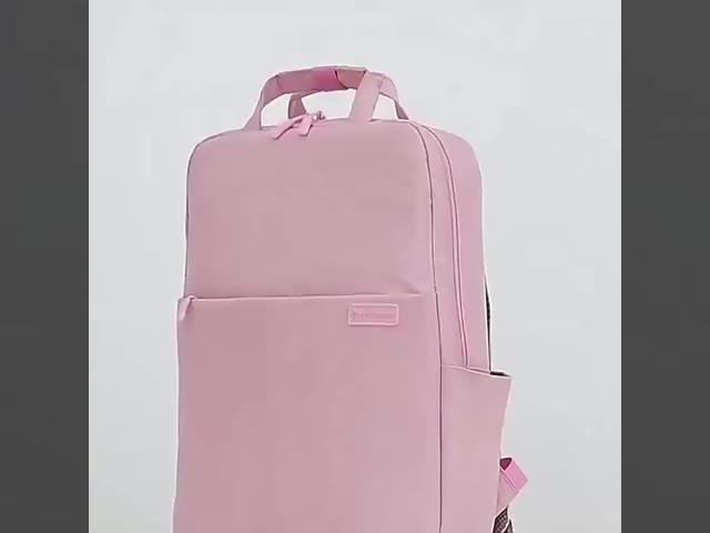 OEM 折りたたむ式 Zipper 閉塞 バックパック ホワイト ポリエステル バックパック