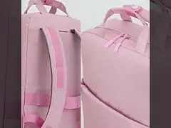 OEM Foldable Zipper Closure Backpack White Polyester Rucksack