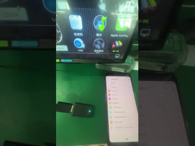 デュアルインターフェイスUSB AタイプC ミニオートドンル BT 5.0 2 イン 1 ワイヤレスカープレイアダプター