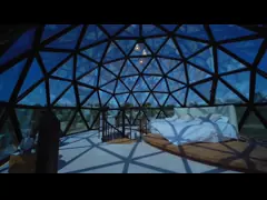 Ультрафиолетоустойчивый коммерческий геодезический купол прозрачная крыша все стеклянные палатка иглу для глампинга и отеля video