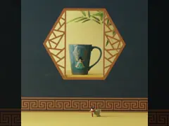 Керамическая большая емкость рельефная чашка для кофе и чая 3D принт для йоги в китайском стиле video