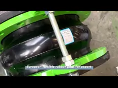 DN3200 Flange Single Sphere Flexible Rubber Joint For Noise Reduction video