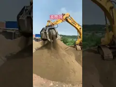 Экскаватор вращающийся экрана ведро сито ведро на заказ video