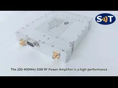 Усилитель мощности высокой мощности 200-400 МГц 50 Вт для улучшения охвата и качества сигнала video