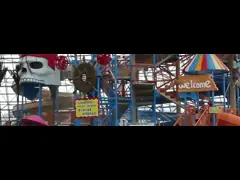 Спортивная площадка дома воды детей стеклоткани внутри аквапарк с водяной помпой video