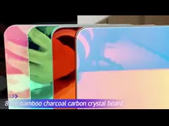 Панели стены угля бамбука PVC зеркала ISO9001 влагостойкие video