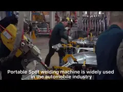 Импульсный каркасный цех Капацитивный сопротивление разряду Точечный сварщик для каркасных панелей video