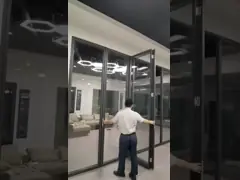 Алюминиевая сплав складные двери перегородки Большие помещения для торговых центров, офисных зданий, выставочных залов video