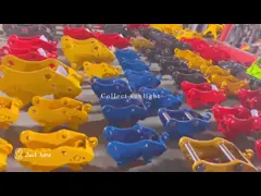 Dual Safety Locking Excavator Attachment 180 Degree Tilting Quick Coupler For Excavator