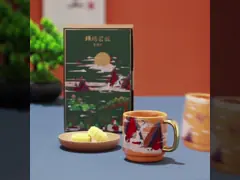 Креативная керамическая кружка в китайском стиле с коробкой для подарков в офисе video