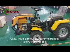 Synchronized 4x4 Lawn Tractor Single Cylinder Mini Farm Tractor