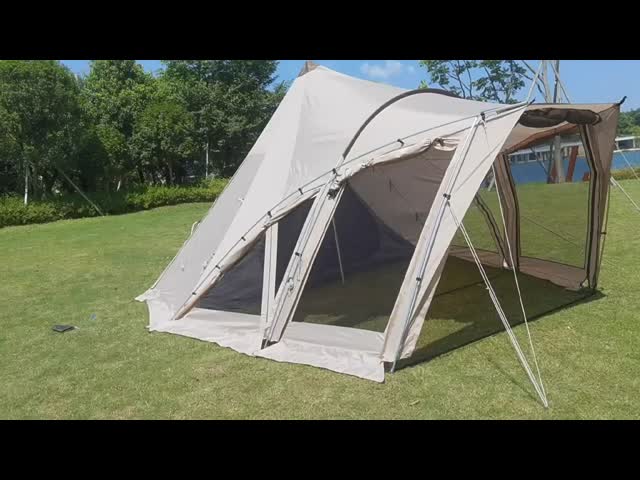 Shell Tunnel Family Camping Tent One Bedroom Pyramid Four Season