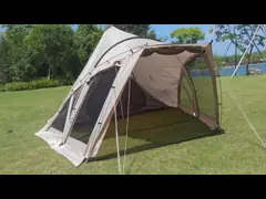 Tente de camping familiale Shell Tunnel Une chambre à coucher Pyramide Quatrième saison