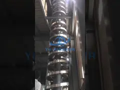 Low Noise Carbon Steel Spiral Lifting Conveyor With 200-2000kg Loading Capacity