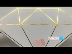 Ультрафиолетовое покрытие для печати Большая цветовая коробка Розовая картонная коробка Пентагона Розовая подарочная коробка video