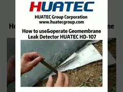 0.6-50kv 35mm Geomembrane Leak Detection Hdpe Ldpe Pvc Polypropylene Asphalt video