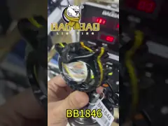 80В Сова Дизайн Белый Желтый Акриловый Кольцо Мотоцикл Светодиодные Прожекторы video