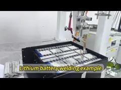 6000w высокоскоростной литий батареи автоматическая волоконная лазерная сварочная машина video