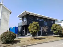 Изготовленные на заказ двойные широкие передвижные дома/портативный дом контейнера с хорошей закрепленностью воды video