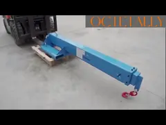 Телескопический вилочный погрузчик тяжелой работы Jib расширение Простая установка и регулируемая для различных потребностей video