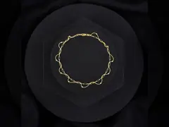 Bespoke 18K Gold Anklets: Personalize with Your Name and Initials