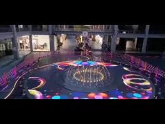 Внешние интерактивные светодиодные экраны на полу с углом обзора H160-V160 и мощностью 200/100 Вт. video