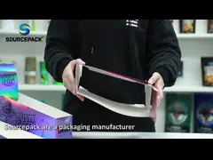 Голограммный дисплей Сигарные упаковочные коробки с металлическим печатным процессом video