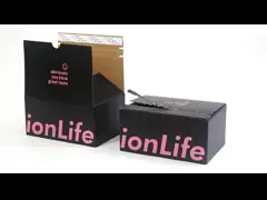 Custom Print Logo Corrugated Paper Boxes Recycled Cardboard Zipper Tear Strip Box