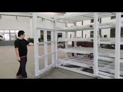 Hand operated sheet rack