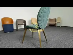 Нержавеющая сталь Luxury Dining Room Chairs Бальные стулья OEM ODM video