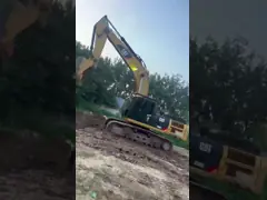 Большая используемая гусеница 336D гидравлический экскаватор 1,4 м3 емкость ведра на складе video