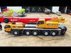 China SANY SAC180T 180 Ton Crane 2 Mercedes Benz Engine Main Arm 62m Secondary Arm 43m