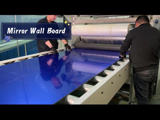 Фабрики Pirce облицовка древесины волокна дружелюбного светлого роскошного зеркала экологически бамбуковая видео