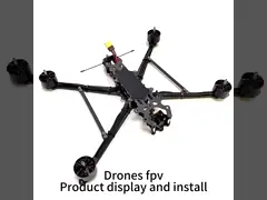 5.8ГГц Дроны с четырехствольным лезвием 7 дюймов Дроны с камерой 480p 1200TVL FPV Дроны video