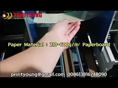 ZH-500B Automatic Feeding Paper Cup Sleeve Folding and Gluing Making Machine video