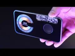 Transparent Tempered Glass Foldable Wireless Charger Magnetic 2in1 Multifunction