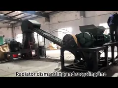 Radiator recycling equipment