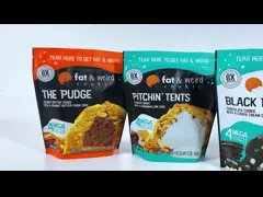 Качество еды подгоняет стойку вверх по сумкам молнии Kraft бумажным упаковывая для сухих гаек плода video