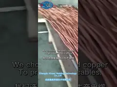 Медь Водоохлажденные кабели Безкабельный кабель для сварщика с подвеской на местах video