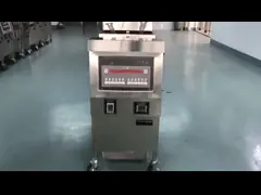 Электрическая цифровая компьютерная панель с фильтрацией масла Один горшок Два корзины Открыть Deep Fryer video